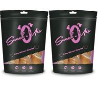 SnackOMio - Snack premium da masticare per cani - Spirale di pollo croccante, 110g, confezione da 2 (1 x 110g)