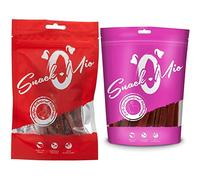 SnackOMio Venandi Animal Succosi Straccetti di Filetto di Petto di Anatra - Mastica Premium per Cani, 70G - 70 g & Venandi Animal Delicati Straccetti Di Filetto Di Petto Di Coniglio