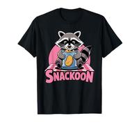 Snackoon Divertente Raccoon Pun Carino Animale Meme Maglietta