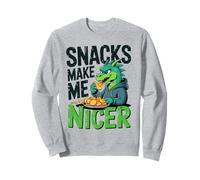 Snacks Make Me Nicer Funny Dragon Cookies Meme Animal Felpa