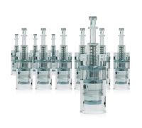 Snadi - Cartuccia ROUND NANO per Dermapen M8 e A6S | Confezione da 10 | Compatibile Solo con Dr. Pen | Acciaio Chirurgico | Per Ripristino di Capelli e Pelle, Migliora Cicatrici e Macchie