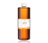 Snadi - Olio di Ricino BIO Puro | 1 litro | Pressato a Freddo | Antiossidante, Anti-Invecchiamento | Idratante per Pelle, Corpo e Capelli Secchi | Stimola la Crescita di Ciglia e Barba | Ecologico