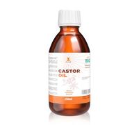 Snadi - Olio di Ricino BIO Puro | 250 ml | Pressato a Freddo | Antiossidante, Anti-Invecchiamento | Idratante per Pelle, Corpo e Capelli Secchi | Stimola la Crescita di Ciglia e Barba | Ecologico
