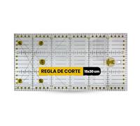 Snadi - Righello per Patchwork 15 x 30 cm | Taglio Preciso per Cucito e Artigianato | Regole per la Creazione di Modelli | Acrilico Durevole | Visibilità su Tessuti Scuri | Quilting | Trasparente