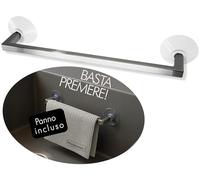 snagger HappyLappy Supporto per Panno da Lavello | Porta Spugna con Ventosa senza Fori né Colla | Design Elegante | Organizer da Cucina, Finitura Acciaio Inox