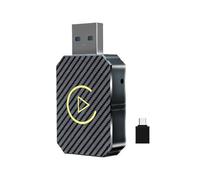 SNAHLPER 2 in 1 Adattatore Wireless CarPlay per Ferrari Roma 2021 2022 2023 2024, Converte Cablato in Wireless, Bluetooth/WiFi, Mini Stabile, Latenza Zero, Plug Play,Silver