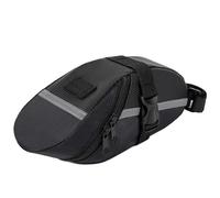SNAHLPER Borsa Sottosella Bici per Focus Mares AX, Borse Sella Bicicletta Corsa Impermeabile Reflektierend, Marsupio Portaoggetti Attrezzi Bici,Black