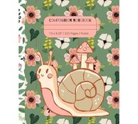Snail Composition Notebook: 7.5 x 9.25” | 110 Pages | Ruled Pages | Great for School Note-Taking or Personal Journal / Diary