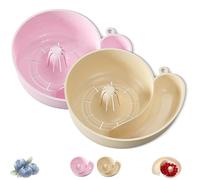 Snail Drain Basket, Rotating Fruit Vegetable Washing Bowl with Strainer, Multipurpose Rinse Drain Basket, Portable Drainer Washing Basin for Home Kitchen Meal Prep (mix-2pcs)