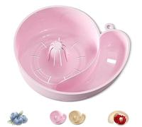 Snail Drain Basket, Rotating Fruit Vegetable Washing Bowl with Strainer, Multipurpose Rinse Drain Basket, Portable Drainer Washing Basin for Home Kitchen Meal Prep (pink-1pcs)
