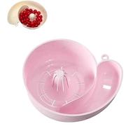 Snail Drain Basket, Rotating Fruit Vegetable Washing Bowl with Strainer, Snail Shape Drainer Portable Vegetable Washer for Home Kitchen (Pink)
