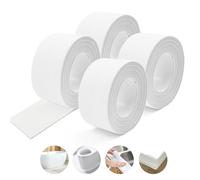 SNAIL GARDEN 4 Rotoli Nastro Sigillante per Bagno e Cucina - Autoadesivo Impermeabile con Rinforzo PVC, Adatto a Pavimenti, Pareti, Finestre (3.2M×3.8CM)