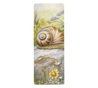 Snail Lentamente Moving on The Stone tappetino da yoga da viaggio per pilates stampato, antiscivolo, asciugamano da yoga antiscivolo con borsa per trasportare tapete para ejercicio 180,3 x 66 cm
