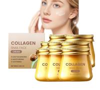 Snail Mucin Collagene Crema Viso con Niacinamide - Anti-rughe Brightening Moisturizer, Firming Repair Hydrating Viso Lotion per le donne, Adatto a tutti i tipi di pelle (8)