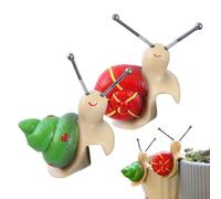 Snail Planter Pot Hugger - 2Pcs Garden Decor Figurines, Cute Realistic Snail Pot Hugger Figurines for Plant Pots, Garden Decor Ornaments for Terrarium Balcony Patio Lawn Yard Outdoor Fence Use