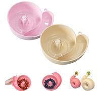 snail shape drainer,snail shaped fruit washer,colino rotante per verdure a forma di lumaca,scolaverdure a forma di lumaca,cestello scarico automatico forma di lumaca,vegetable washing basket-2pcs-A+B