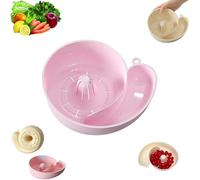 Snail Shape Drainer, Snail Shaped Fruit Washer with Strainer,Portable Punch-Free Fruit Washer Bowl with Strainer for Kitchen Vegetable Wash (Pink)