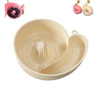 Snail Shape Drainer/Strainer, 2025 Automatic Vegetable and Fruit Washer, Snail-Shaped Spin Cleaner Drain Basket, Portable Berry Washing Bowl for Kitchen, Meal Prep & Healthy Eating (Cream White)