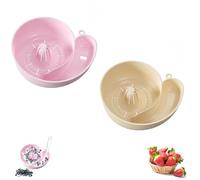Snail Shaped Fruit Washer, 4-In-1 Fruit & Vegetable Washer, Rotating Vegetable Washing Basket, Multipurpose Rinse Basket for Meat, Seafood & Greens (2PCS)