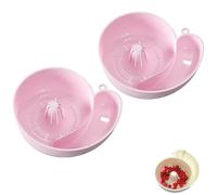 Snail Shaped Fruit Washer, Snail Shape Drainer Portable Fruit Cleaner for Home Kitchen Sink Kitchen Gadget for Vegetable Wash (2*Pink)