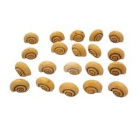 Snail Shell Statue, Resin Mini Figurines, 0.75x0.67 inches 20 Piece Decorative Set, Realistic Nature Design, Collectible Display Toys for Desk, Pathway, Patio, Flower Pot, Backyard, Workplace Use