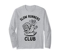 Snail Slow Runners Club Divertente Running Graphic Maglia a Manica
