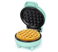 SNAILAR Piastra per Waffle, Mini Macchina per Waffle, 550W Waffle Maker con Rivestimento Antiaderente, Temperatura Automatica, Design Compatto, Verde