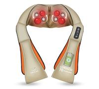 Snailax Massaggiatore Cervicale Cordless, 4D Shiatsu Massaggiatore Collo e Spalle con Calore, Massaggiatore Schiena Ricaricabili, Massaggiatore Elettrico, Regali Natale per Donne, Uomini