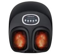 Snailax Massaggiatore elettrico per piedi con calore, massaggiatore per piedi Shiatsu elettrico con impastare rulli di compressione, scaldapiedi, regali per donne uomini