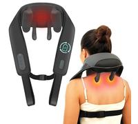 Snailax Massaggiatore per collo con calore, massaggiatore senza fili per collo e spalle per alleviare il dolore ai tessuti profondi, massaggio impastante 4D, regalo per uomini, donne, mamma papà