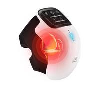 Snailax Massaggiatore per ginocchia con luce rossa e calore, Wireless massaggiatore per ginocchio con 3 temperature | 3 modalità di massaggio con vibrazione | Laser e infrarossi | Batteria potente