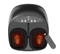 Snailax Massaggiatore per piedi con calore, massaggiatore per piedi con vibrazione, 2 in 1, scaldapiedi con 5 modalità di massaggio, regali calore casa