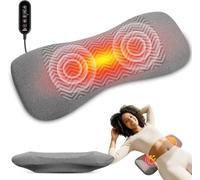 Snailax Massaggiatore senza fili per supporto lombare, con pressione dell'aria, vibrazione e 3 livelli di calore, 4 livelli di altezza, timer da 15 minuti, batteria da 2500 mAh, cavo USB-C per ufficio