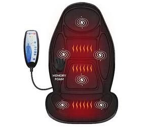 Snailax Memory Foam Massage Seat Cover per schiena e collo, coprisedile massaggiante con funzione di calore e vibrazione, massaggiatore per ufficio, regali per uomini, donne