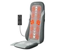 Snailax Shiatsu - Cuscino massaggiante con calore, massaggiatore a rotolamento e punti, vibrazione con 3 livelli e timer, adatto per divano e sedia, regalo pratico per familiari e amici