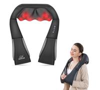 Snailax Shiatsu Massaggiatore per collo con calore, impastare spalle e schiena,