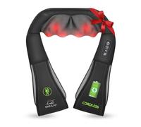 Snailax Shiatsu Massaggiatore per collo con calore, impastare spalle e schiena, 3D/4D