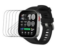Snailcanfly 5pcs Pellicola idrogel per Amazfit Bip MAX 50 mm Orologio Smart Trasparente TPU Pellicola Protettiva Schermo Touch Sensibile, HD Clear, Ultra Sottile, Auto Guarigione