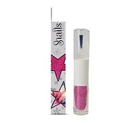 Snails 510217 - Smalto glitterato per bambini, 2 in 1, rosa, top coat & glitter, formula peel-off, sfoderabile, a base d'acqua, innocuo, vegano