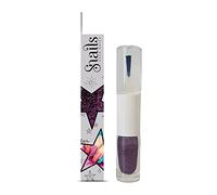 Snails 510218 - Smalto glitterato 2 in 1, colore viola, top coat & glitter, formula peel-off, sfoderabile, a base d'acqua, innocuo, vegano