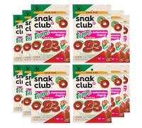 Snak Club Anelli di anguria Tajin, snack gommosi al peperoncino e lime, sapore delicato e audace, snack senza glutine, 63,8 g, 12 pezzi