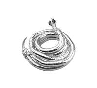 (snake 1, Silver) Adjustable Punk Snake Choker Bendable Snake Necklace Flexible Twisty Multi-purpose Necklace Bracelets Gothic Jewelry