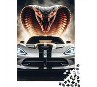 Snake 1000 Componenti Carta Ecologica Snake on Car Puzzle Familiare Fan Dei Rompicapo Intrattenimento Fine Settimana A Domicilio Divertente 38x26cm/1000pcs