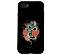 Snake and Flowers Chinese Zodiac Year 2025 Art Custodia per iPhone SE (2020) / 7 / 8