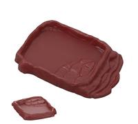 Snake Bowl - Tortoise Turtle, Bowl with Anti-Slip Ramp, Resin Reptile, Bearded Dragons Geckos | Feeding Dish for Snakes Lizards Frogs Bathing Drinking Eating Needs