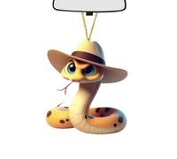 Snake Car Ornament - Trendy Acrylic Hanging Charm, Decorative Accessory, 2D Design | Interior For Rearview Mirror, Home Desk, Patio, 2025 New Year Edition
