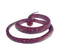 Snake finto - giocattolo di serpente in realistica, decorazione da giardino lungo 70 cm | Modello di rettile realistica, di serpente spaventosa, deterrente per uccelli all'aperto, sosteg