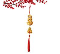 Snake Lucky Charm - 2025 Year of The Snake Pendant, Realistic Dangling Tassels | Good Luck Tassels, Portable Chinese New Year Decorations for Living Room, Bedroom, Balconies, Gardens
