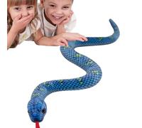 Snake Plush Large Realistic Decoration蛇毛绒玩具逼真的蛇仿真蛇眼镜蛇假蛇毛绒玩具蛇整蛊道具恶搞玩具猫玩具