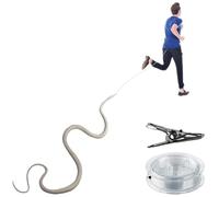 Snake Prank - Fake Snake Toy | Realistic Snake Toy with String | Clip Snake Prank Practical Jokes at Gatherings Garden Fake Tricky Prop Favor Realistic Fake Rubber Snake Toys